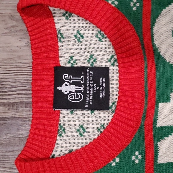 ELF-BUDDY-SON OF A NUTCRACKER UGLY CHRISTMAS KNIT PULLOVER SWEATER - Picture 5 of 5